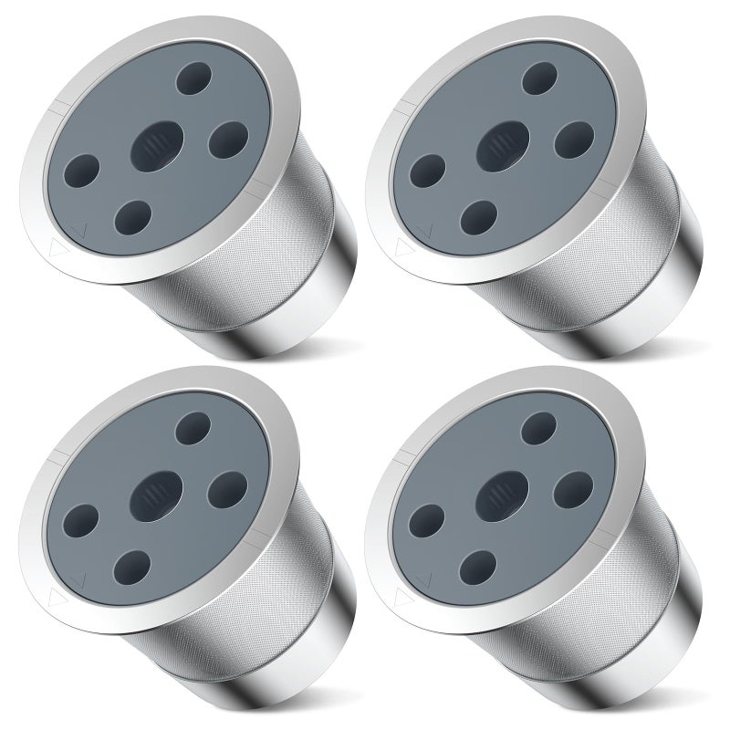 NOALTO Reusable K Cups for ke K Supreme | Refillable K cups with Adapter for ke K Supreme (Plus) Coffee Maker (4 pack) - Image 1